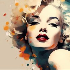 Схема вышивки «Мерлин Монро»