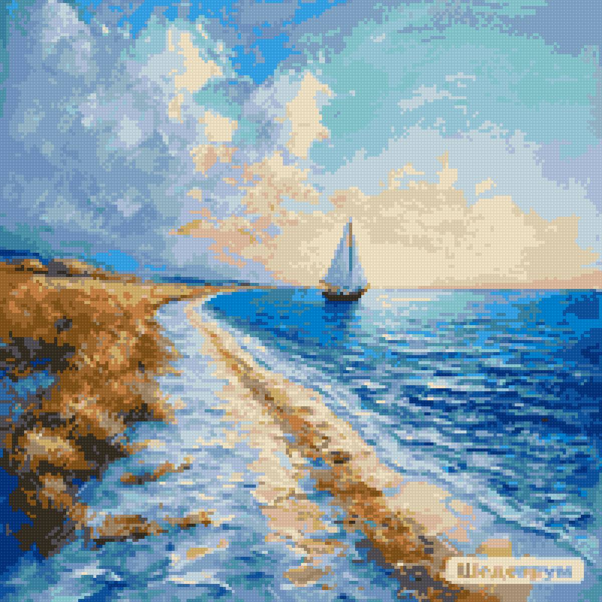 Море, парус - пейзаж - предпросмотр