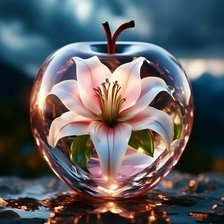 Схема вышивки «яблоко»