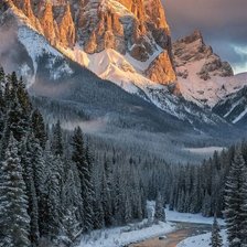 Схема вышивки «Горный ручей»