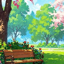 Схема вышивки «скамья»