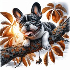 Схема вышивки «собака»