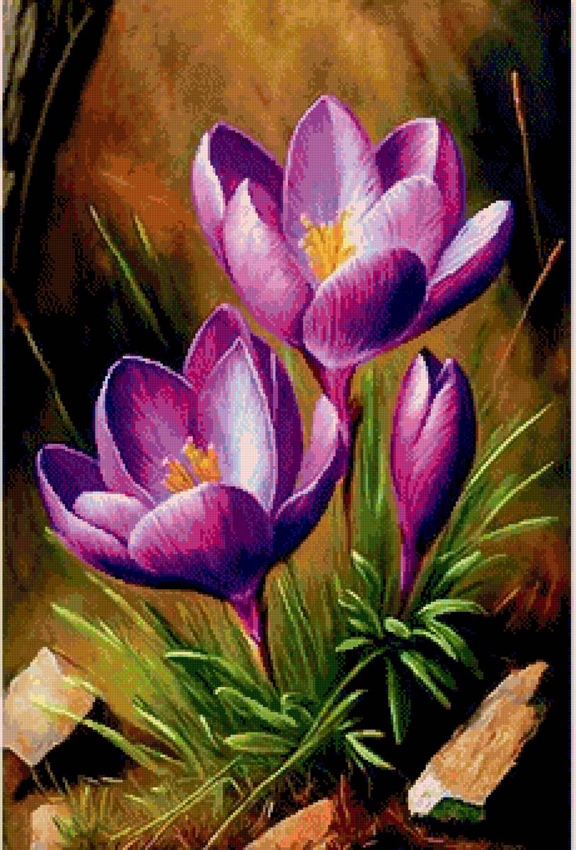 Подушка - цветы - предпросмотр