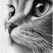 Схема вышивки «Кошачья мордашка»