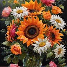 Схема вышивки «Букет»