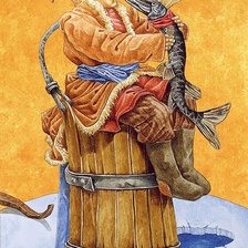 Схема вышивки «Русская сказка. "По щучьему веленью..."»