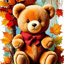 Схема вышивки «мишка»