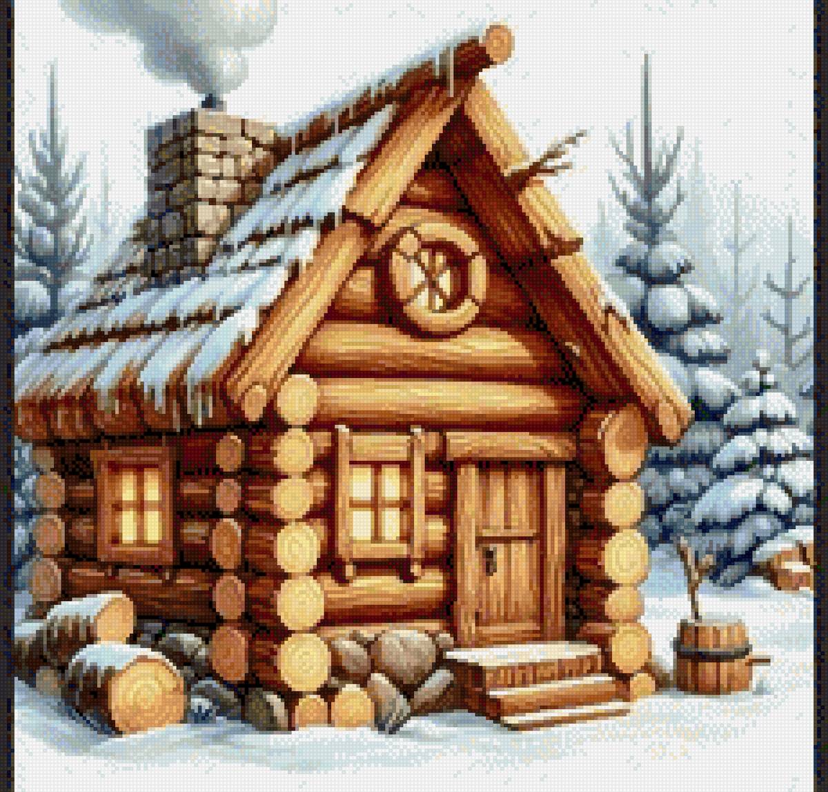 Зима - дом - предпросмотр