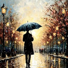 Схема вышивки «Вальс дождя»