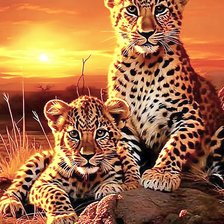 Схема вышивки «Котята»