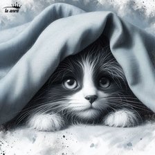 Схема вышивки «кот»