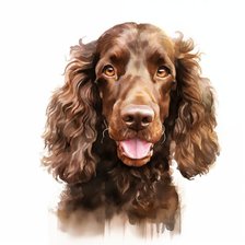 Схема вышивки «Английский кокер-спаниель шоколадный»