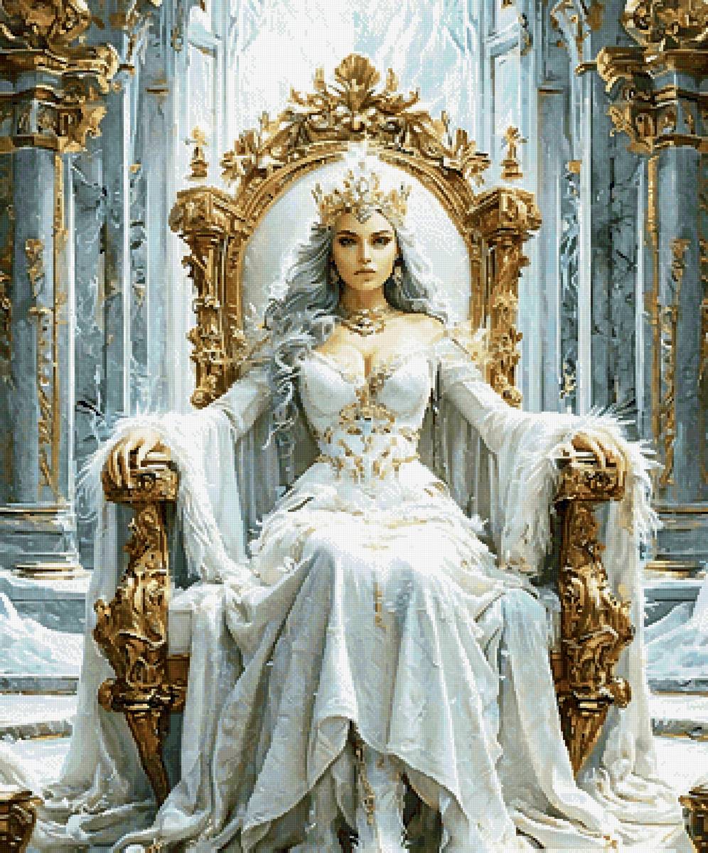 Королева холодных миров - королева, девушка, север - предпросмотр