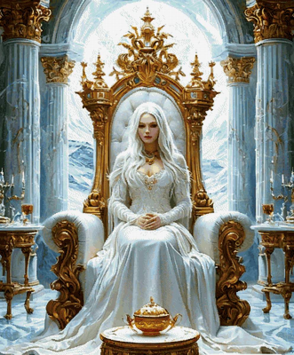 Королева холодных миров - север, королева, девушка - предпросмотр