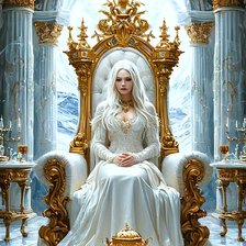 Схема вышивки «Королева холодных миров»