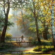 Схема вышивки «мостик»