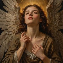 Схема вышивки «ангел»