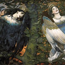 Схема вышивки «Песня радости и печали Васнецов»