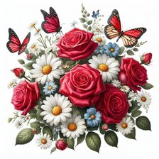 Схема вышивки «Цветы»