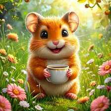 Схема вышивки «Хомячок»