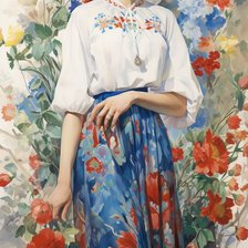 Схема вышивки «Русская красота»