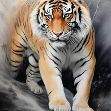 Схема вышивки «Дикий кот»