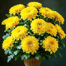 Схема вышивки «Хризантемы»