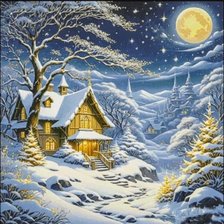 Схема вышивки «Зима»