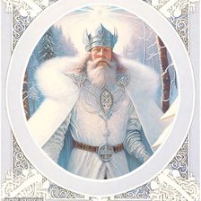 Схема вышивки «Мороз - воевода. Дед Мороз.»