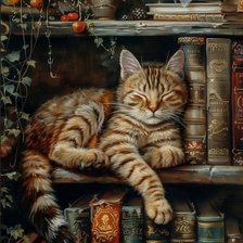 Схема вышивки «catonbooks»