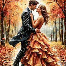 Схема вышивки «Осенний вальс»