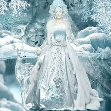 Схема вышивки «Снегурочка»