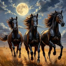 Схема вышивки «При полной луне»