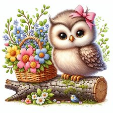 Схема вышивки «сова»