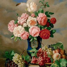 Схема вышивки «Розы»