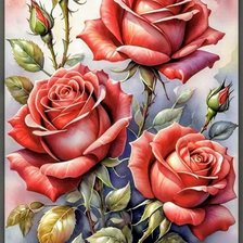 Схема вышивки «Цветы»