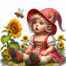 Схема вышивки «девочка»