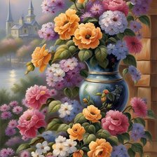 Схема вышивки «Цветы»