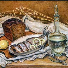 Схема вышивки «Ужин»