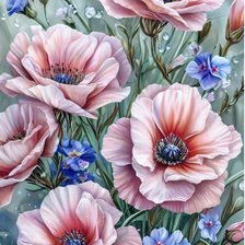 Схема вышивки «Цветы»