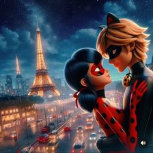 Схема вышивки «Леди Баг и Супер Кот»