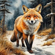 Схема вышивки «Лисичка»