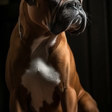 Схема вышивки «Английский боксёр»