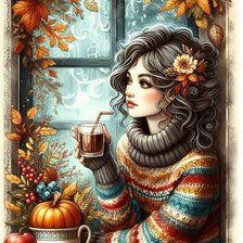 Схема вышивки «девушка»