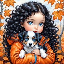 Схема вышивки «девочка»