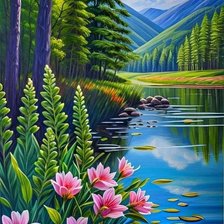 Схема вышивки «Природа»