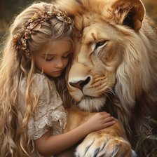 Схема вышивки «Lion ciselés»