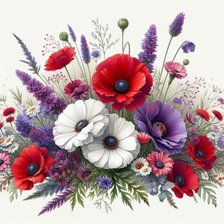 Схема вышивки «Цветы»