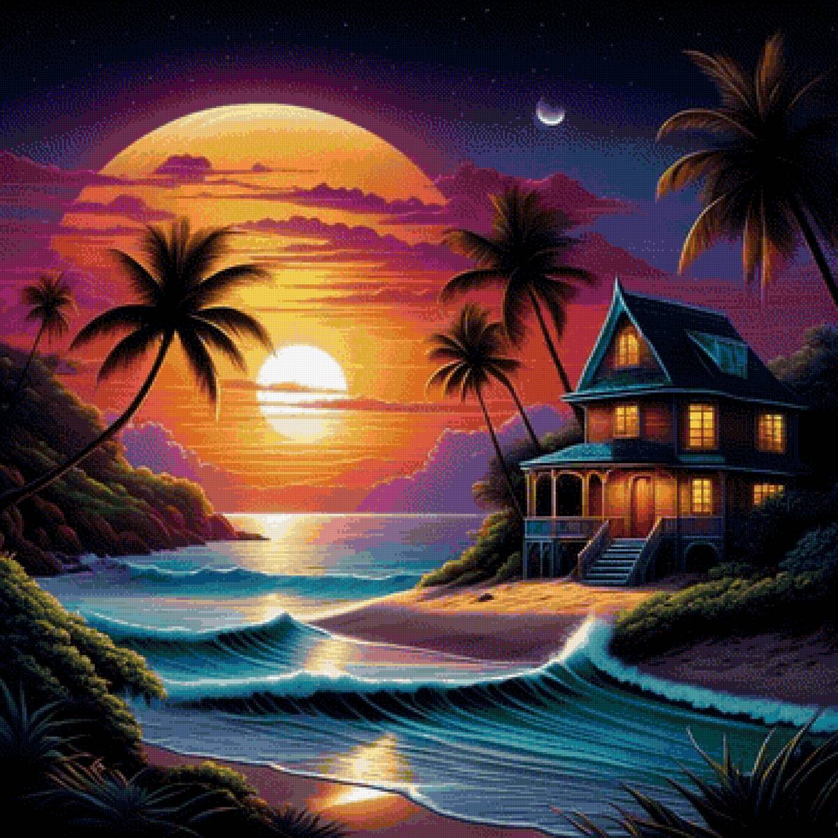 Домик у моря - предпросмотр