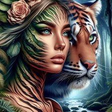 Схема вышивки «женский образ»